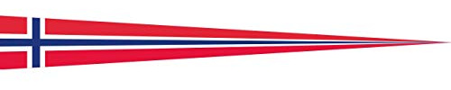 flaggenmeer® Wimpel Norwegen 120 g/m² ca. 30 x 300 cm