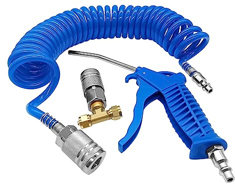 Beduan Air Blow Gun and Brass Air Compressor Accessory Kit Connect Couple Plug 1/4 NPT 14 Piece Air Tools Kit