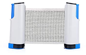 Gresunny Tischtennisnetze Tischtennis Netze Ausziehbar Pingpong Netz Einstellbar Tragbar Tischtennis Ersatznetz Einziehbares Tischtennisnetz für Reise Zuhause Büro Indoor Outdoor Sportzubehör