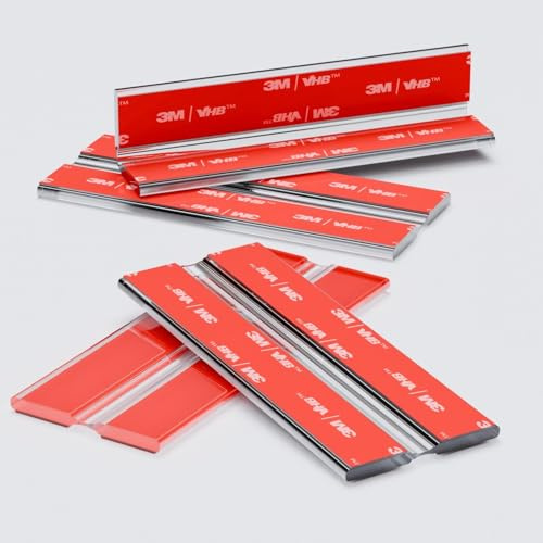 Caterpillar Red 4X 100mm Acrylic Flexible Hinges - No Glue Required. Low Profile, Transparent, Continuous Acrylic Piano Hinges