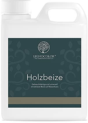 Lignocolor Holzbeize (1 L, Weiss) umweltfreundliche Beize auf Wasserbasis für Holz