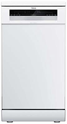 Teka DFS 24610 WH - Lavavajillas Pequeño sin Instalación 45 cm HomeCare Series para 9 Cubiertos y 6 Programas de Lavado, Lavavajillas Silencioso con Programa Whisper Extra Silencioso, Color Blanco