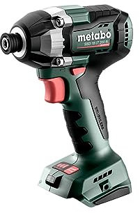 metabo Akku-Schlagschrauber SSD 18 LT 200 BL - 18 V, 200 Nm Drehmoment, 1/4 Sechskant, 3 Drehzahl-/Drehmoment-Stufen - Brushless Motor, LED-Arbeitslicht, kompakt und leistungsstark - Inkl. metaBOX
