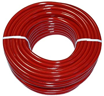 PVC-Schlauch Druckluftschlauch Gewebeschlauch ID 9 (3/8) - 50 m - rot