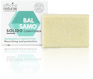 Officina Naturae | Mini Size Balsamo Solido Nutriente e Protettivo Co.So., Nutre e Protegge i Capelli Fini e Delicati, con Estratti Biologici di Noce e Avena, 15gr