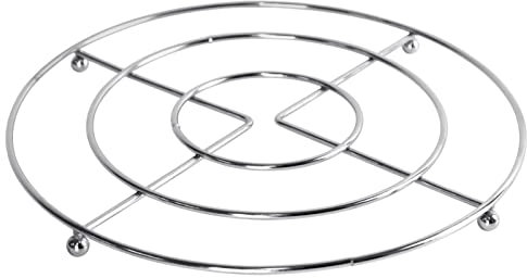 WE-STOCK Eleganter und funktionaler Topfuntersetzer aus Edelstahl 16 cm - Ihr Verbündeter für makellose Tafeln