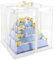 Belle Vous transparente Kuchen Geschenke Transportbox - 35 x 35 x 38cm - Geschenkbox Set durchsichtig mit Deckel - wiederverwendbare Geschenkbox transparent- Cake Box -Presentbox