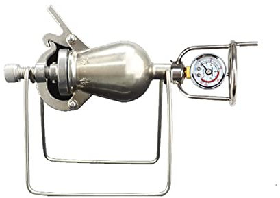 KUMIAO Mini Chinese Traditional Retro Popcorn Maker Decoration - 304 Stainless Steel Popcorn Machine - Vintage Style Popcorn Machine for Home and Parties - 100ml 238ml Capacity