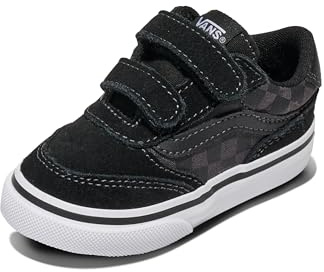 Vans Brooklyn Ls V Sneaker för pojkar, Schackbräde, svart asfalt, 6.5 UK Child