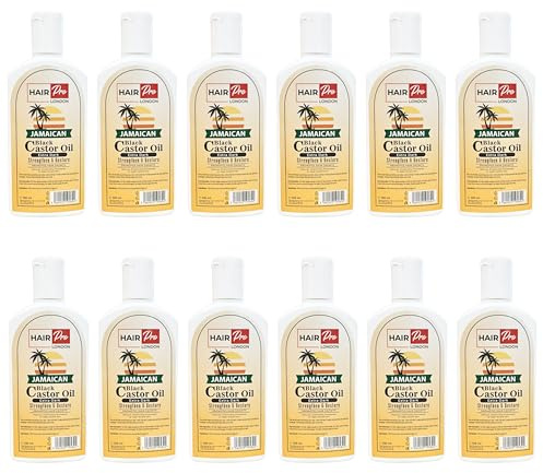 Hair pro Jamaican Black Castor Oil Extra Dark For Hair & Eyebrow Growth 100ml x 12 Bottles
