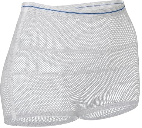 Wochenbett Panties 8St. DERMATEST SEHR GUT, deutsche Qualität, Öko-Tex, Wöchnerinnen Slips zur Fixierung von Einweg Wochenbett Binden, Unterwäsche für Schwangerschaft, nach Geburt, Inkontinenz (XL)