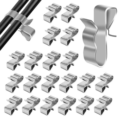 50 Stück Solarkabel Kabelclips Edelstahl Solar PV Kabelklemmen Kabelhalter Kabel Clips Geeignet für Die Kabelkonfektionierung