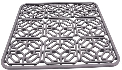 RUETERY 30 x 30 x 1.2cm Quadratisch Spülbeckeneinlage, Spülbeckenmatte aus Silikon, Abtropfmatte Spüle, Spülmaschinenfest, für Tischuntersetzer, Auftaufächer, Trocknungsfächer und Abtropfmatten