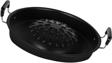 SECFOU Parrilla Para Barbacoa Hierro Multifunción Bandeja Reutilizable Profesional