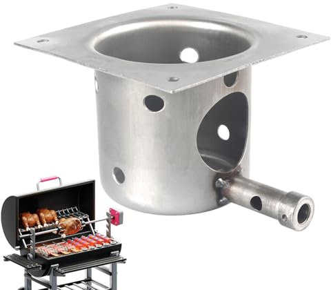 Ersatz für Feuertopf, Feuertopf | aus Edelstahl, Feuertopf, Brenner, Ersatzteile mit Schrauben für Pelletgrills von Camping