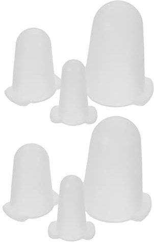 Veemoon 6piezas Fundas Protectoras Para Boquillas De Decoración De Pasteles Pequeño Mediano y Grande Hechas De Silicona Antidesgaste Para Cubrir Las Boquillas De Decoración De Postres Al u