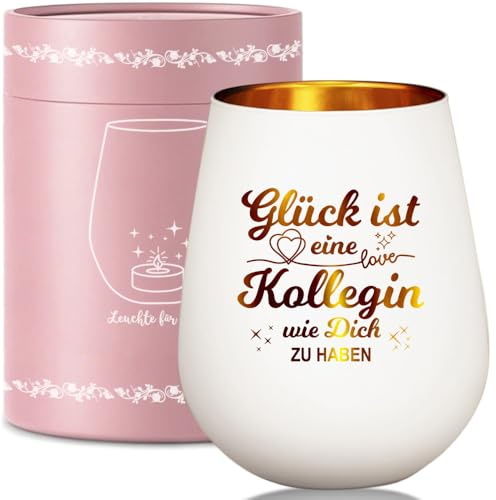 LOZACHE Windlicht mit Gravur, Geschenk für Kollegin zum Abschied | Windlichter mit Geschenkbox, Danke Abschiedsgeschenk, Kollegin Geschenk zum Abschied, Geburtstag, Jobwechsel oder Ruhestand