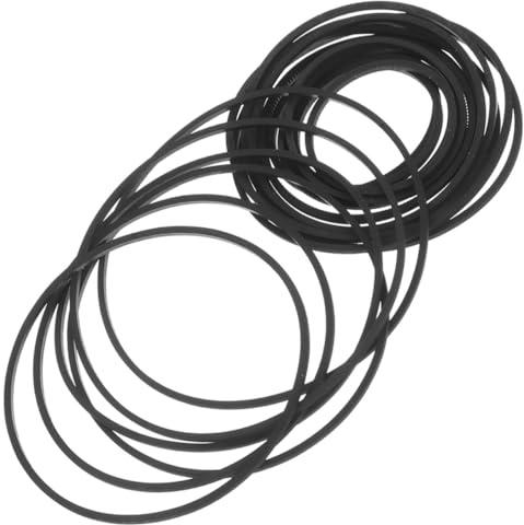 Alipis 60 Piezas Correa de Transmisión para Grabadora de Casete de Cinturones de Goma Duraderos y Ajustables para Reparación y Mantenimiento Doméstico