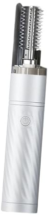SiaBiced Elektrischer Fischentschupper Fischschuppenentferner Schuppenreiniger Hautschaber Edelstahl USB Aufladbar Wasserdichtes Gehäuse für Küchen Restaurants, Weiß