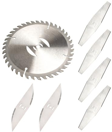 NiceNaiils 7 Piezas Cuchillas para Desbrozadora Cuchilla de Metal De Repuesto para Cortacésped Cuchillas Cortador de Césped para Jardines Granjas y Limpieza