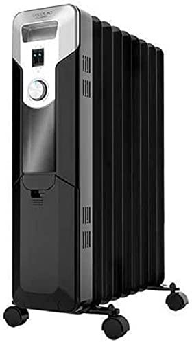 Cecotec Öl-Radiator ReadyWarm 5670 Space. 2000 W, 9 Module, Geringer Verbrauch, Regulierbarer Thermostat, 3 Leistungsstufen, Kippschutz System, Leicht zu transportieren, Technologie Space