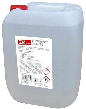 SDV Chemie Isopropanol Isopropylalkohol IPA 2-Propanol 99,9% 3X 10 Liter 30L Cleaner