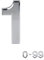 Silver Door Numbers Stick On, 0-99, Letters A, B, C, D, 3'' House Numbers Self Adhesive Stickers, For Doors, Mail Boxes, Hotel Rooms (1)