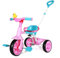 KRIDDO 2 in 1 Kids Tricycles Age 18 Month to 3 Years, EVA Wheels Upgraded, Gift Toddler Tricycle, Trikes for Toddlers 2 to 3 Year Old with Push Handle and Duck Bell, Pink