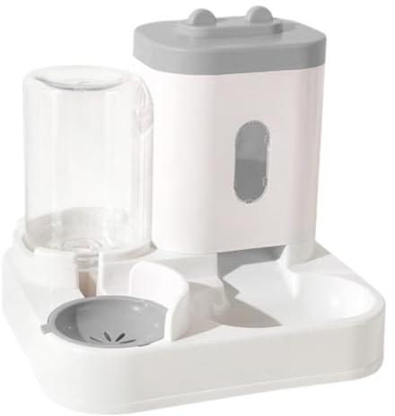 Comedero y Bebedero Automático 2 en 1 para Gatos y Mascotas Pequeñas y Medianas con Dispensador de Agua y Comida