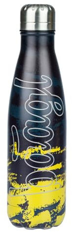 Baagl Borraccia per bambini e bambine, in acciaio inox, a prova di perdite, thermos, senza BPA, per scuola e escursioni, 500 ml (Dune)