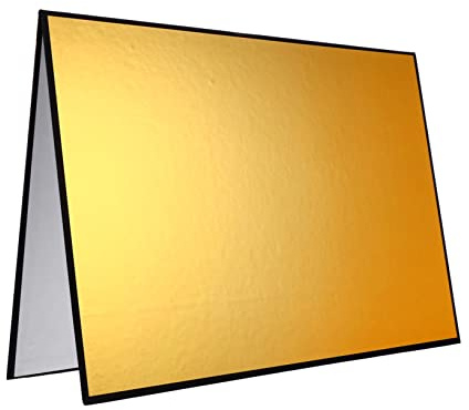 DIYEAH Pannello Riflettente in Cartone per Fotografia Riflettore Pieghevole Tre Colori per Studio Giocattoli Gioielli Ornamenti Materiale Spesso Colore Uniforme Evita Riflessi