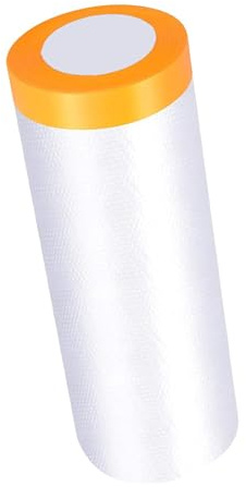 Película de enmascaramiento plástico previa a la grabación para pintura spray profesional, hojas polvo autoadhesivas muebles, piso, pared, gabinete y renovación protección automóvile 2 Rolls 2.7mx20m
