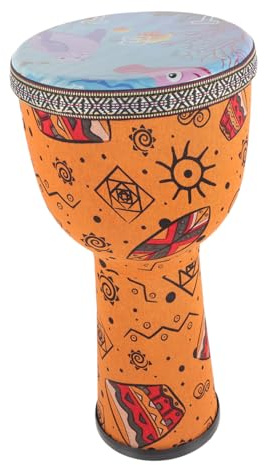 SOIMISS Kinder Djembe Handtrommel für Anfänger und Erwachsene mit Leichtem Pvc Material und Delikatem Design für Bühnenauftritte und Musikunterricht