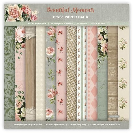 scrapbooking,scrapbooking accessori,carta scrapbook(15.2x15.2cm) Regalo Compleanno per Donne Adolescenti ,per Diario Album Fotografici Fai Da Te Decoupage