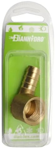 Raccordo Portagomma A Gomito F Per Gas Blister-1/2 Metano