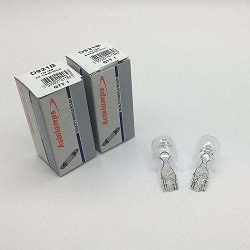 2 x Autolamps 921B W16W Bulb 955 12v 16w - Brake, Tail, Indicator, Reverse, High Level Brake Light