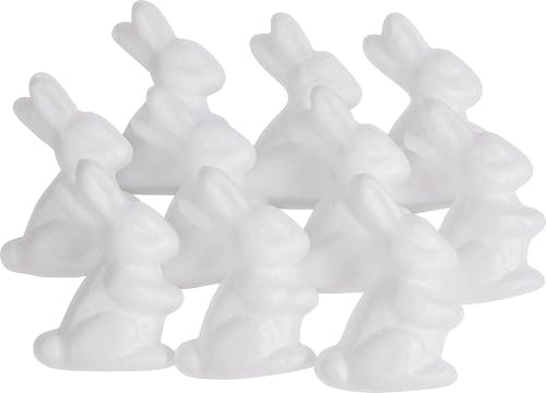 VBS Styroporform Styroporhasen Hasen 7cm Osterhasen 10 Stück Styropor Ostern basteln