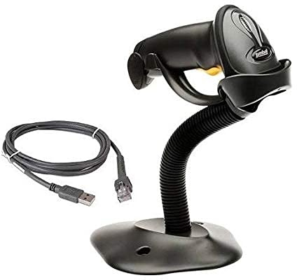Square Stand, Square Register, Square Terminal Compatible Barcode Scanner | Zebra (Symbol) LS2208 Barcode Reader, HandsFree Stand, USB Cable (Renewed)