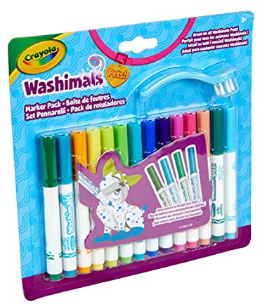 CRAYOLA - Washimals - Loisirs créatifs - Recharge de feutres - A partir de 3 Ans Blanc 919753.012