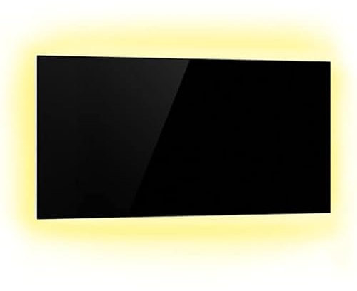 Klarstein 2-in-1 Infrarotheizung & Konvektor, Infrarotheizung mit Thermostat 1000W, IP44-Infrarotheizung zur Wandmontage mit App-Steuerung, Erkennung offener Fenster, Hybridheizung Elektrisch