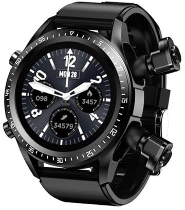 POCHY Smart Watch con auricolari, orologio intelligente Bluetooth 2 in 1 per iPhone Android, orologio fitness tracker, tracker con ossigeno nel sangue, monitoraggio della frequenza cardiaca,