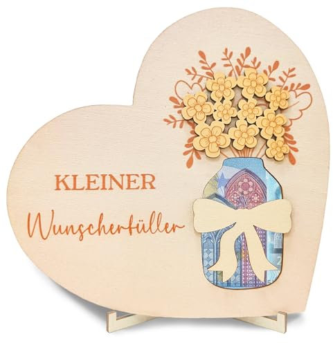 Wunscherfüller Geldgeschenke, Holz Geldgeschenke für Geburtstag Hochzeit, Jugendweihe, Reise - Ideen Geschenke für Männer und Frauen