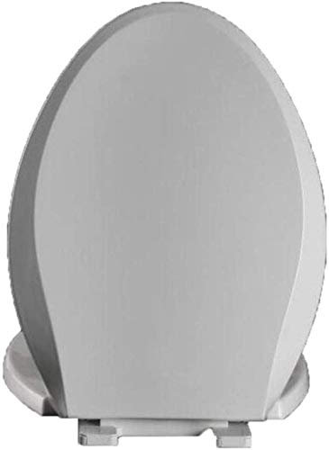 Toilettensitz-Toilettendeckel im V-Stil mit Verlangsamung, einfach zu installierender Toilettensitzbezug für Badezimmer und Waschraum (Beige 44) (Weiß 44)