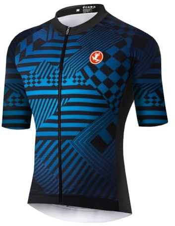 UGLY FROG 2024 Herren Kurzarm Radtrikot,Fahrradtrikot mit 3 Rückentaschen,Fahrradbekleidung mit Durchgehendem Reißverschluss,Feuchtigkeitstransport,Atmungsaktiv,Schnell Trocknend