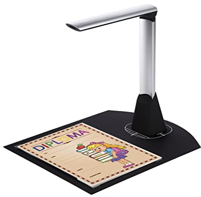 Portable Document Camera Scanner High Speed 5MP Max A4 Size Book Scanner with LED Support 7 Languages for Office