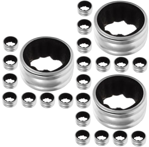 Amosfun Stk Weinring aus Edelstahl Biertropfring Flaschenhalsbänder, Tropfring wine bottle stopper tropfring für weinflaschen Tropfstoppring Flaschentropfstoppkragen schwamm