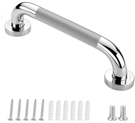 Bad Haltegriff, rutschfestes Bad Haltegriff, 304 Edelstahl Bad Haltegriff Sicherheit Griff Indoor/Outdoor Haltegriff für Küche Schlafzimmer Bad, Dusche und Treppe (30CM-1PC)