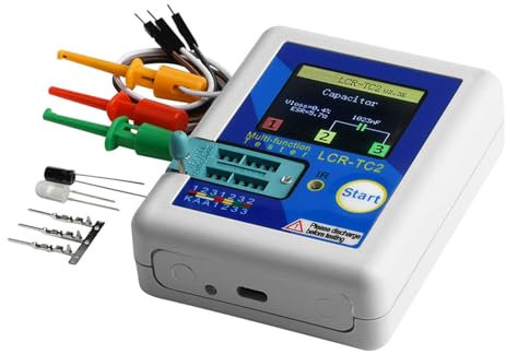 Testeur de transistor multimètre avec affichage coloré pour diode, triode, condensateur, résistances, multimètre