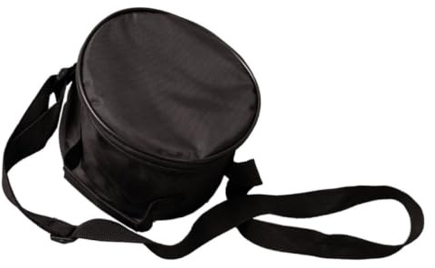 HEMOTON Schwarze Musikinstrumententasche aus Baumwolle und Oxford Stoff mit Gurt für Steel Tongue Drum Schützt vor Reibung und Bietet Einfachen Transport