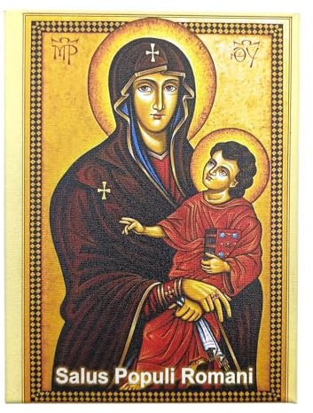 Generico Salus Populi Romani Madonna, Druck auf Leinwand, Foto, 18 x 24 cm, handgefertigt